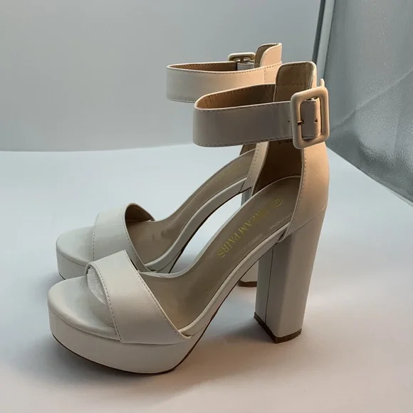 DREAM PAIRS Women's Hi-Lo High Heel Platform Pump Sandals Size 5 - Picture 8 of 10